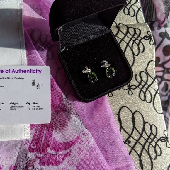 Moldavite Earrings - Picture 4 of 7